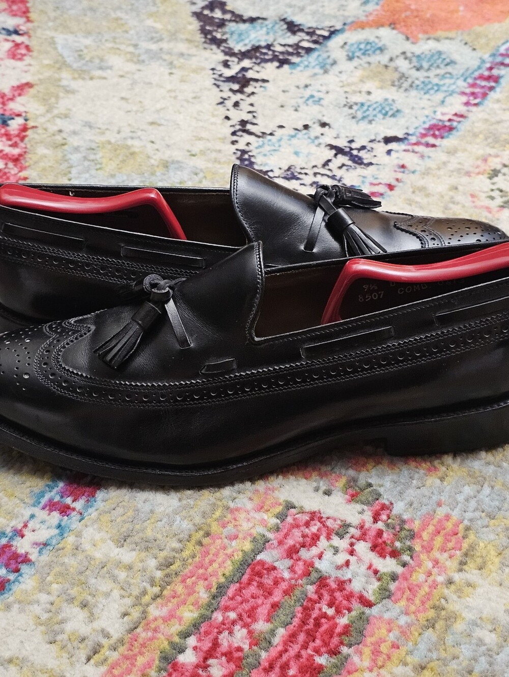 Allen Edmonds Manchester Shoes Mens Size 9 1/2 D Tassel Loafers Dress Shoes - Picture 7 of 14